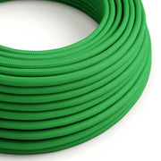 Cavo elettrico tessile Verde Prato lucido - L'Originale Creative Cables, per lampade originali - RM06
