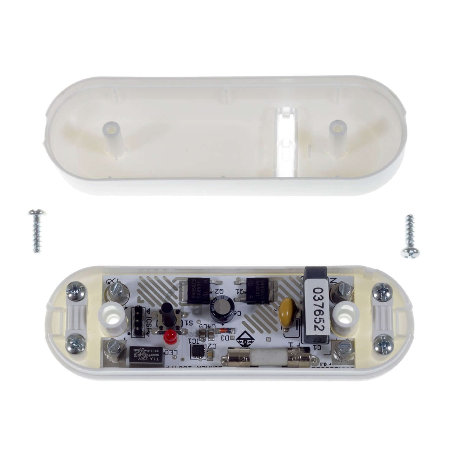Dimmer universale con pulsante integrato - omologato UL - Bianco