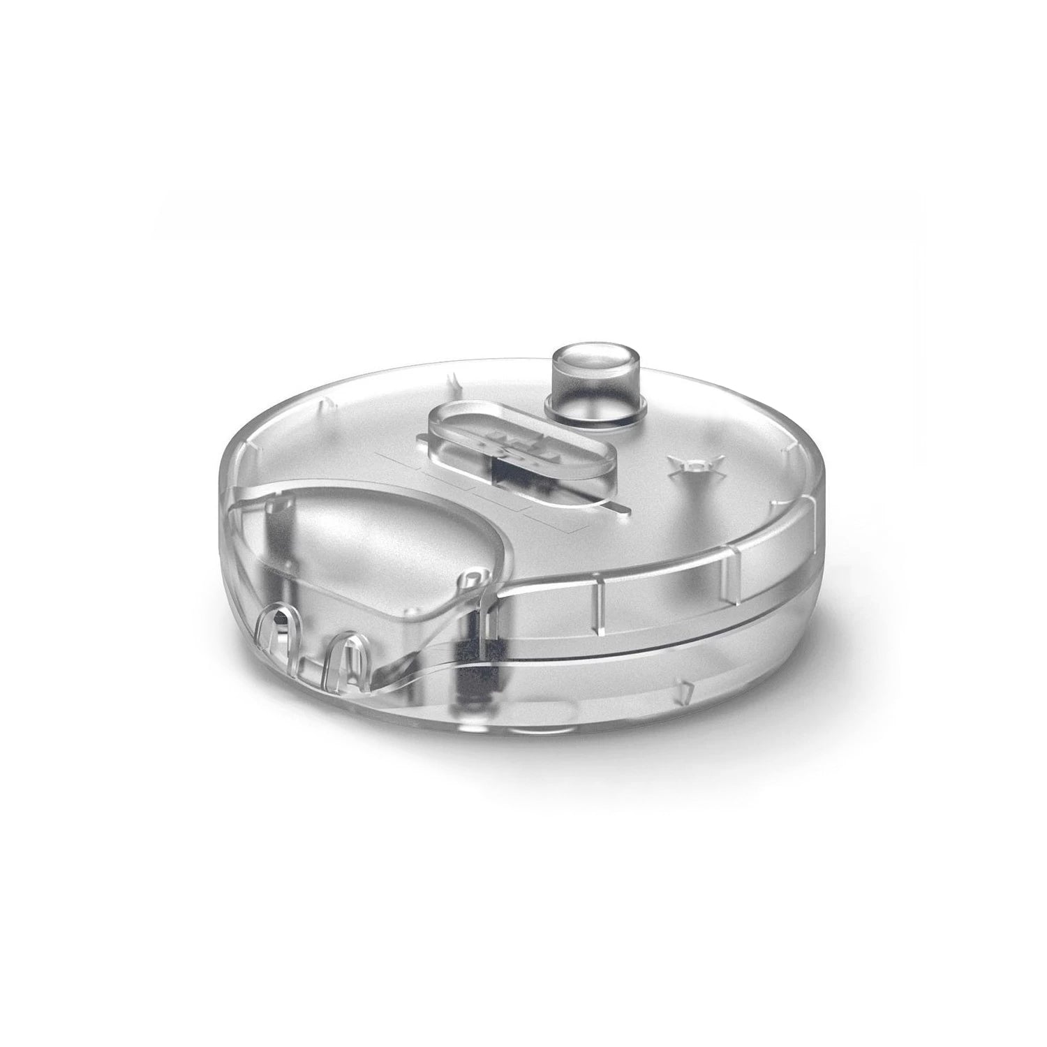 Dimmer universale rotondo con pulsante e morsetto di terra - Trasparente