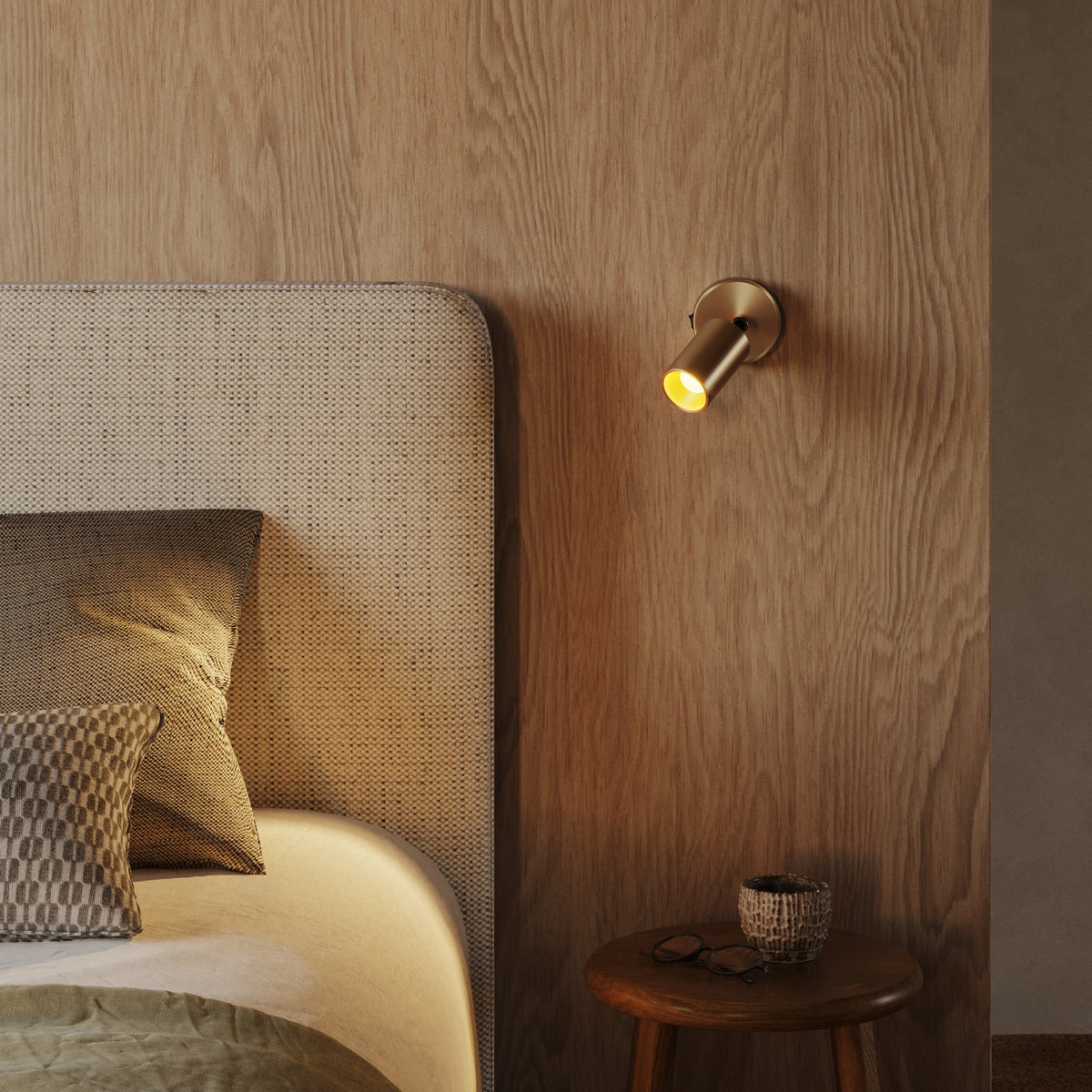Faretto GU10 orientabile da parete o soffitto Bispot - Bronzo satinato - Creative Cables