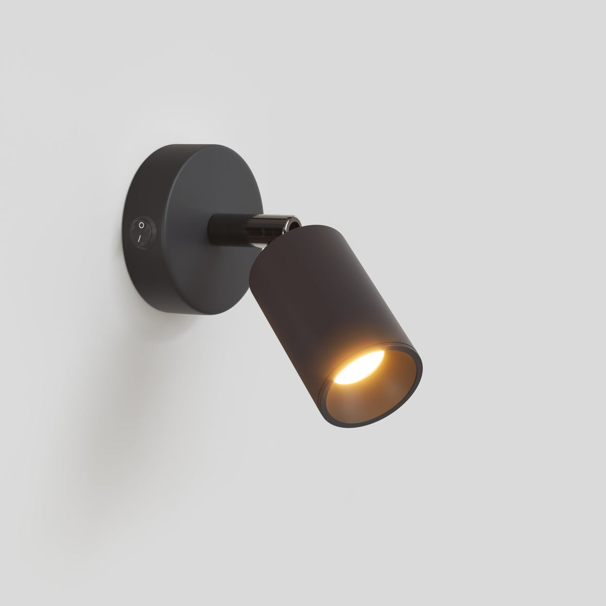 Faretto GU10 orientabile da parete o soffitto Bispot - Nero Si Si
