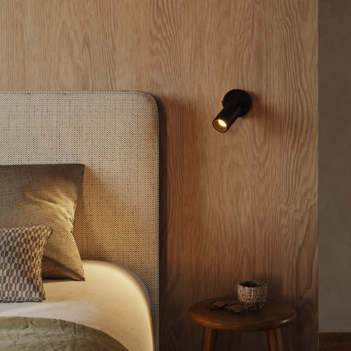 Faretto GU10 orientabile da parete o soffitto Bispot - Nero Si Si