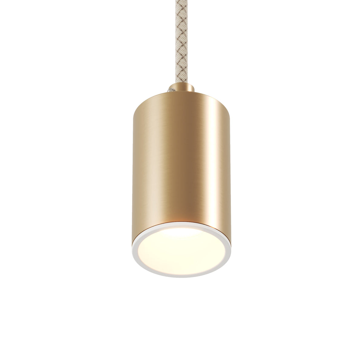 Faretto GU10 Spotlight LED Bispot - Bronzo satinato / Bianco opaco