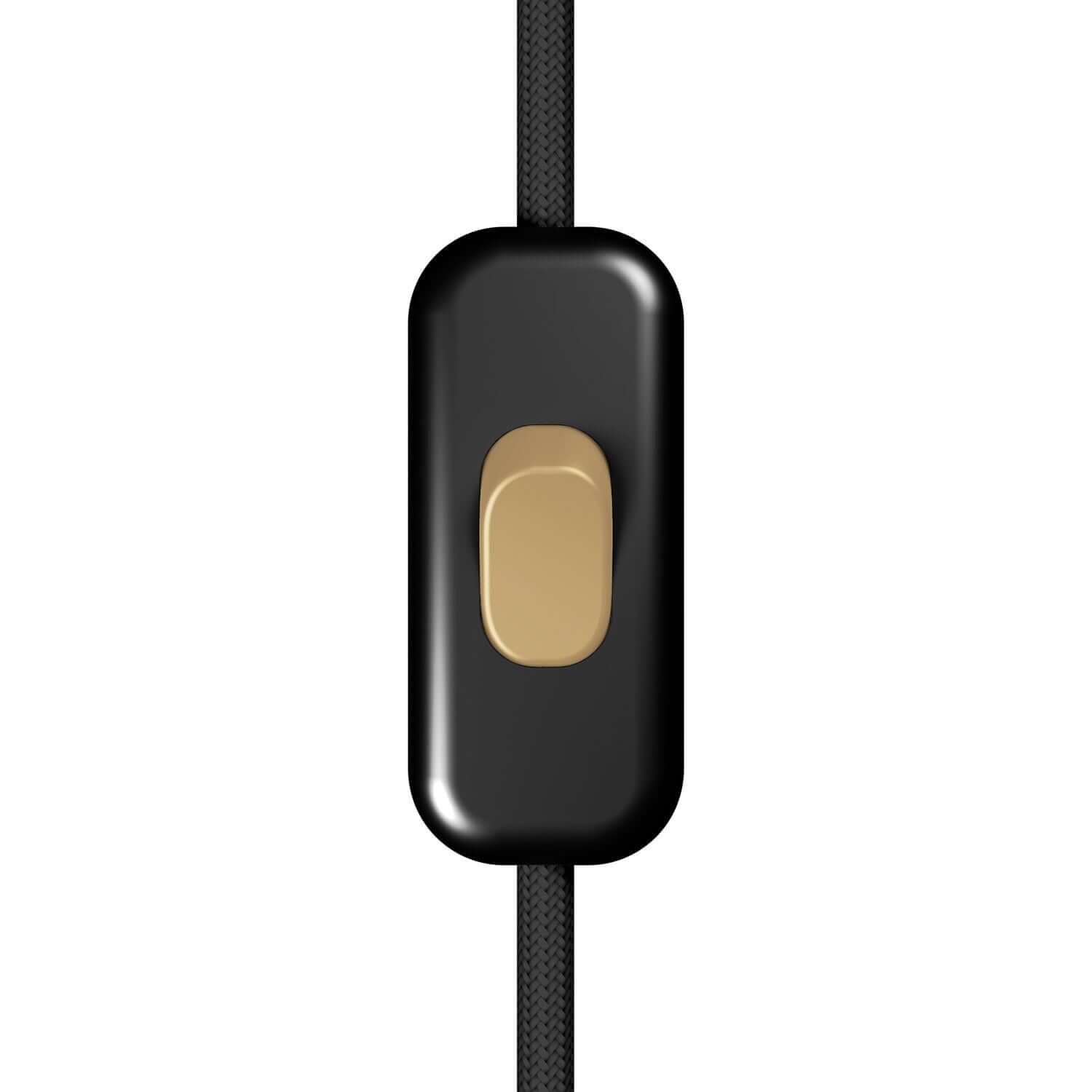 Single-pole rocker switch with black body and bronze button – Creative ...