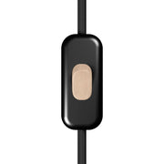 Interruttore Unipolare rompifilo Creative Switch Nero e pulsante Effetto legno