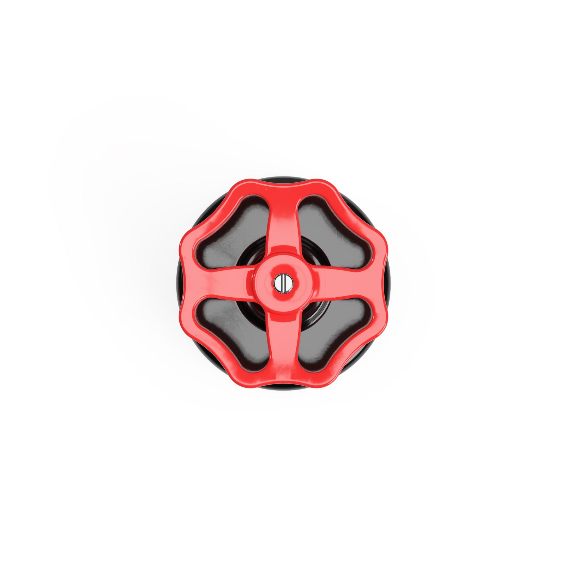 Interruttore/Deviatore in porcellana nero con manopola Rosso