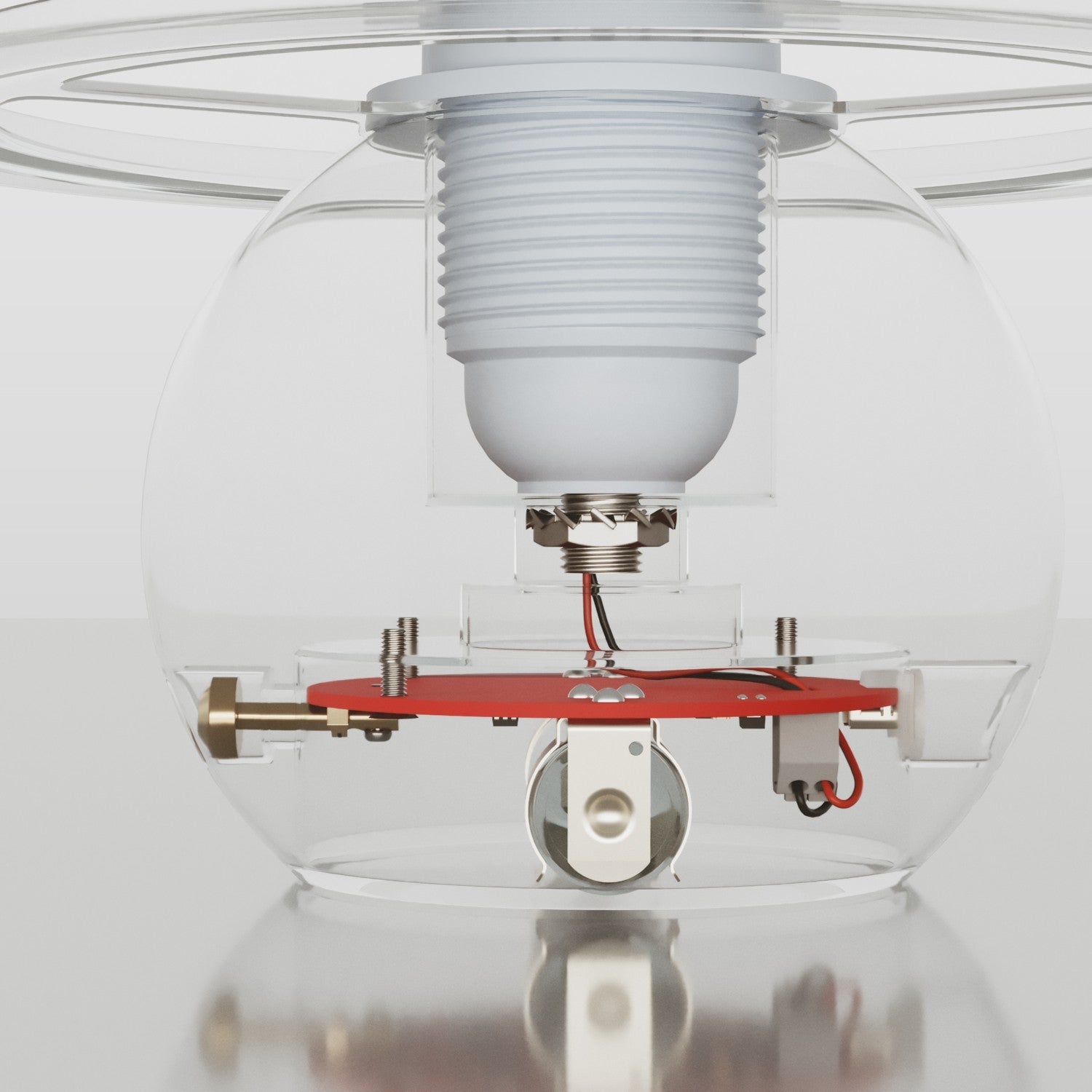 Kit elettronico per lampade a batteria 5V USB-C con portalampada E27 filettato - Bianco