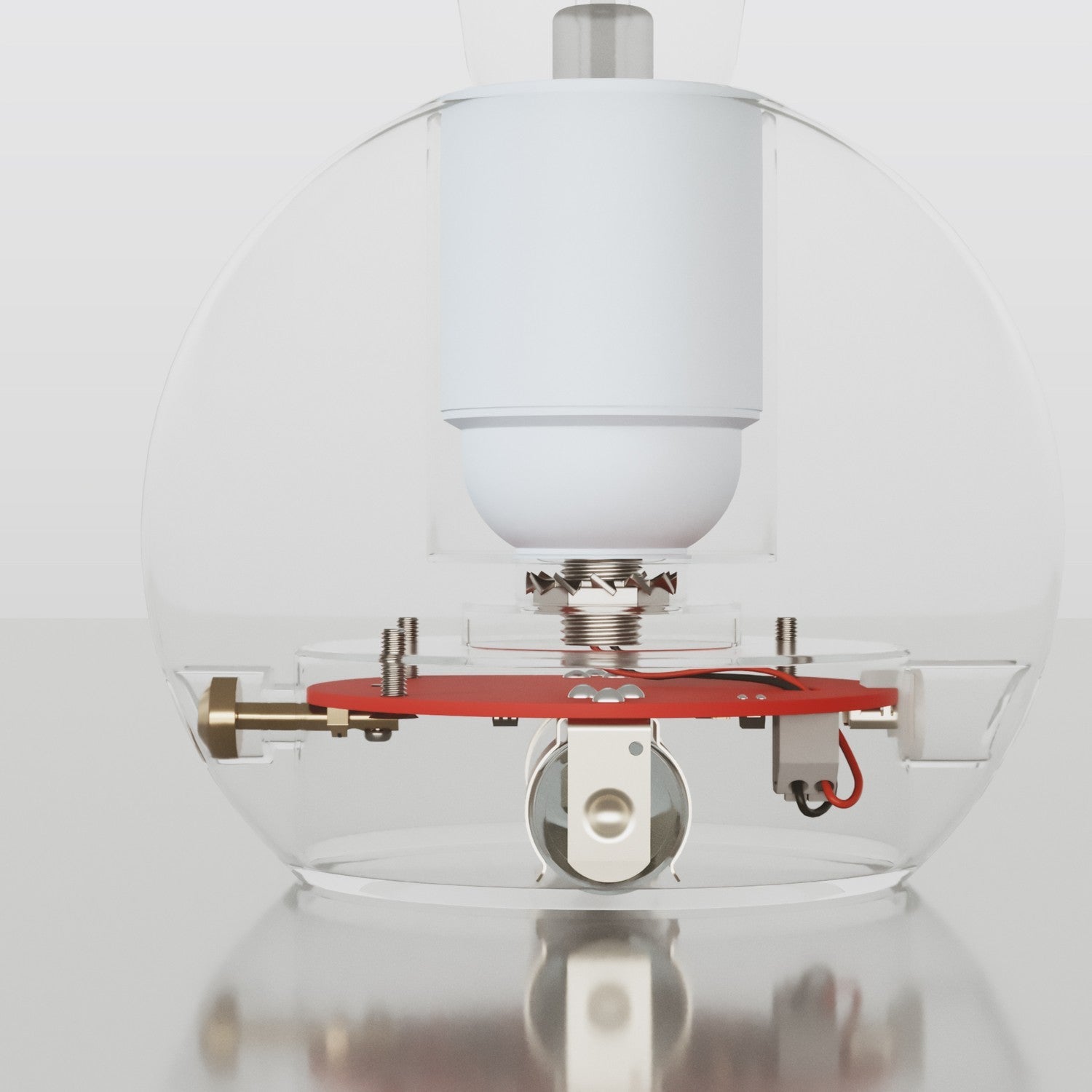 Kit elettronico per lampade a batteria 5V USB-C con portalampada E27 liscio - Bianco