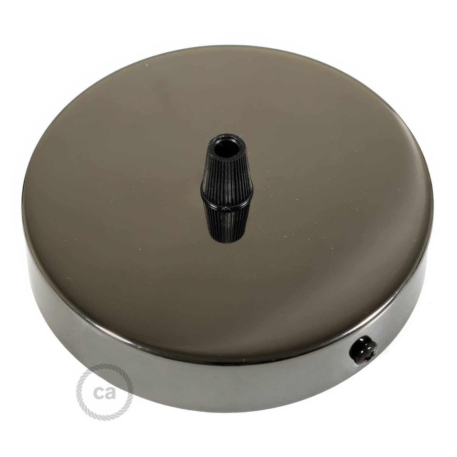 Kit rosone cilindrico in metallo - Nero perla Conico