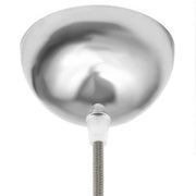 Kit rosone semisferico in metallo verniciato - Cromo