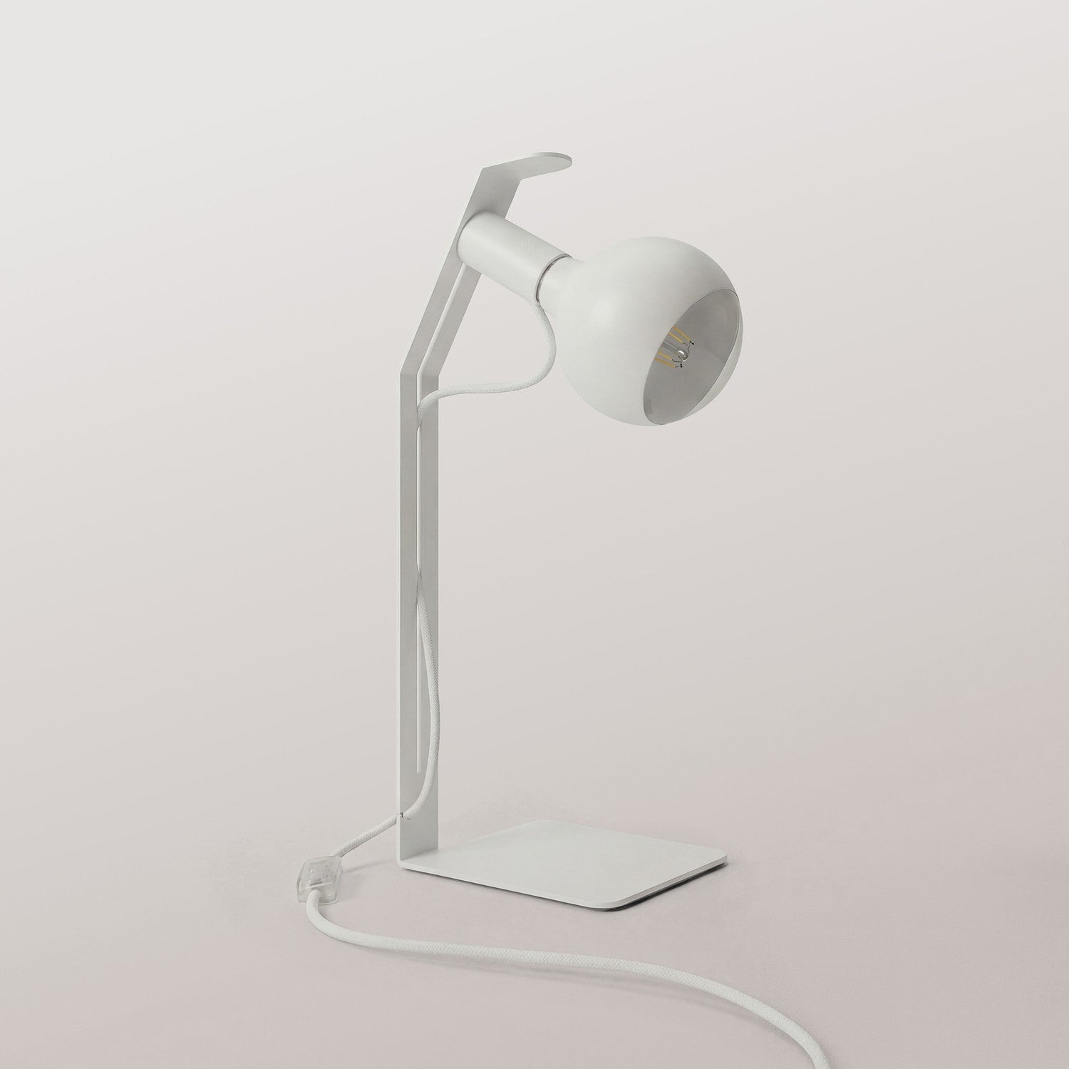 Koso Lucia - Lampada da tavolo con spina UK - Bianco