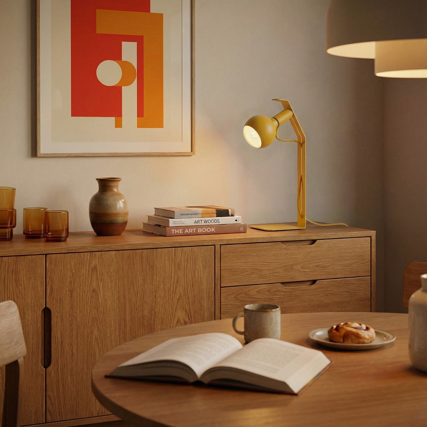 Koso Lucia - Lampada da tavolo con spina UK - Giallo