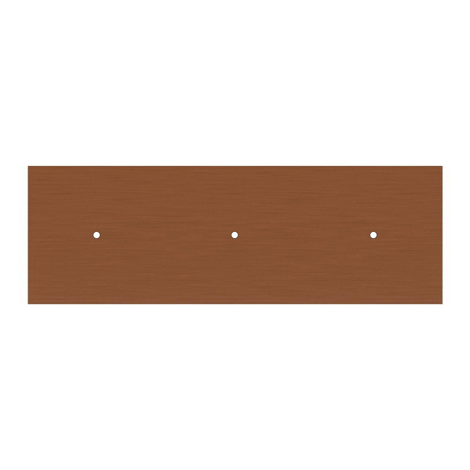 Lampada a sospensione a 3 cadute con XXL Rose-One rettangolare 675 mm con finiture in metallo - Rame satinato