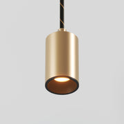 Lampada a sospensione con faretto GU10 Bispot - Bronzo satinato / Nero - Creative Cables