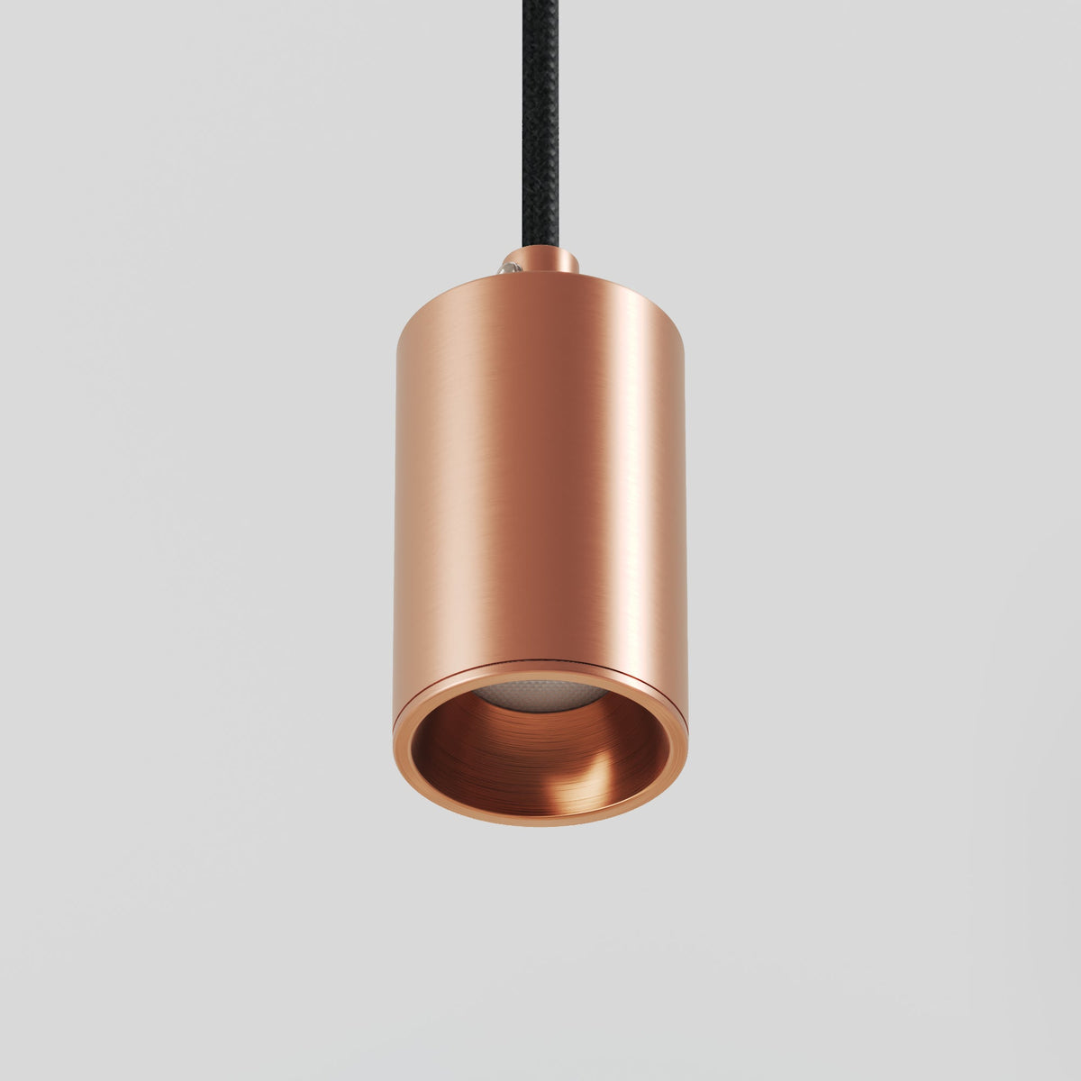 Lampada a sospensione con faretto GU10 Bispot - Rame satinato - Creative Cables