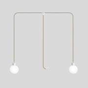 Lampada da esterno Modulair IP65 a 2 cadute con spina UK, paralumi infrangibili Unbreak-a-Ball e cavo SN06