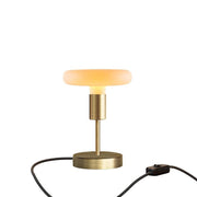 Lampada da tavolo Alzaluce Dash in metallo e spina UK - Bronzo satinato Interruttore