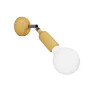 Lampada Fermaluce in silicone con snodo e con interruttore incorporato - Mostarda