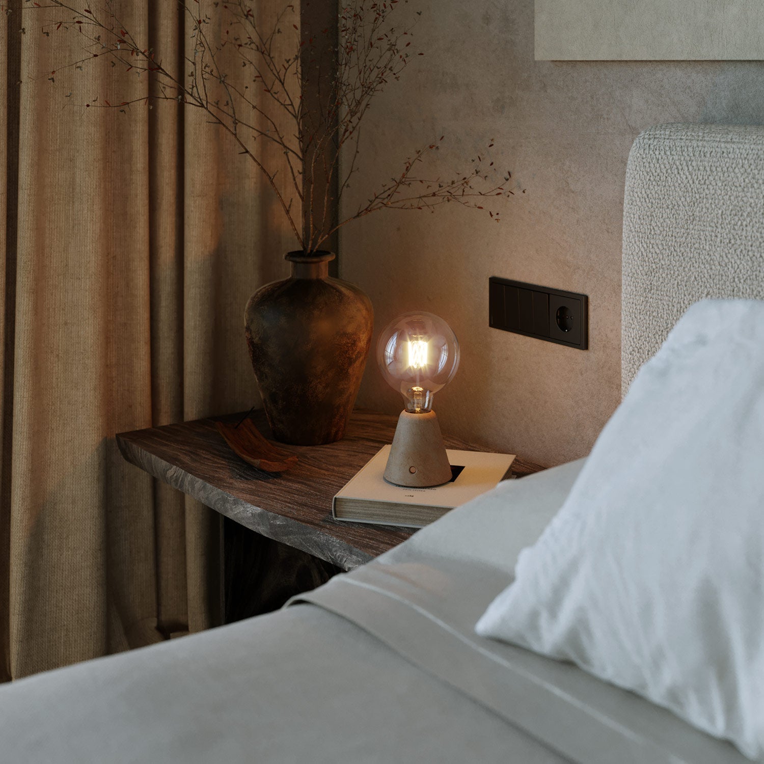 Lampada portatile ricaricabile Cabless01 con lampadina globo G125 - Neutro