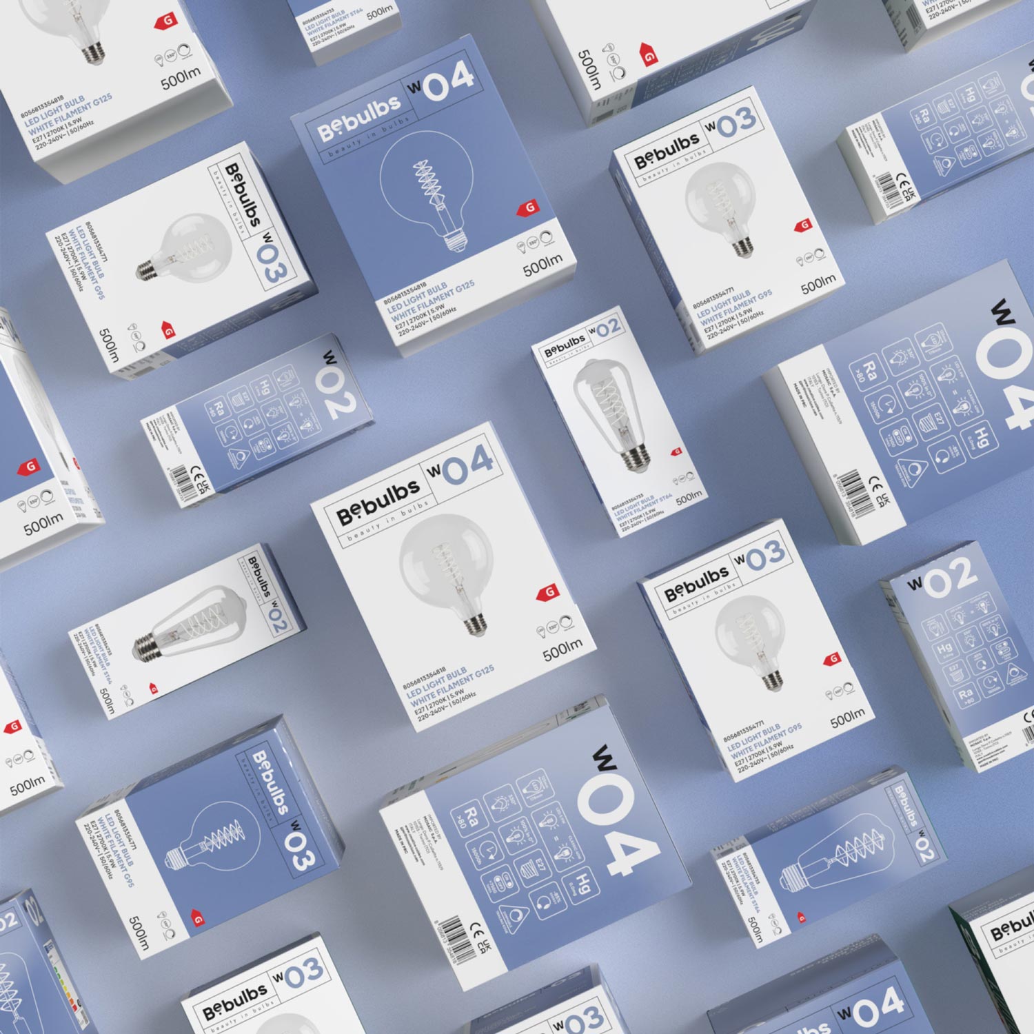 Lampadina LED Filamento Bianco Globo G125 5,9W 500Lm E27 2700K Dimmerabile - W04