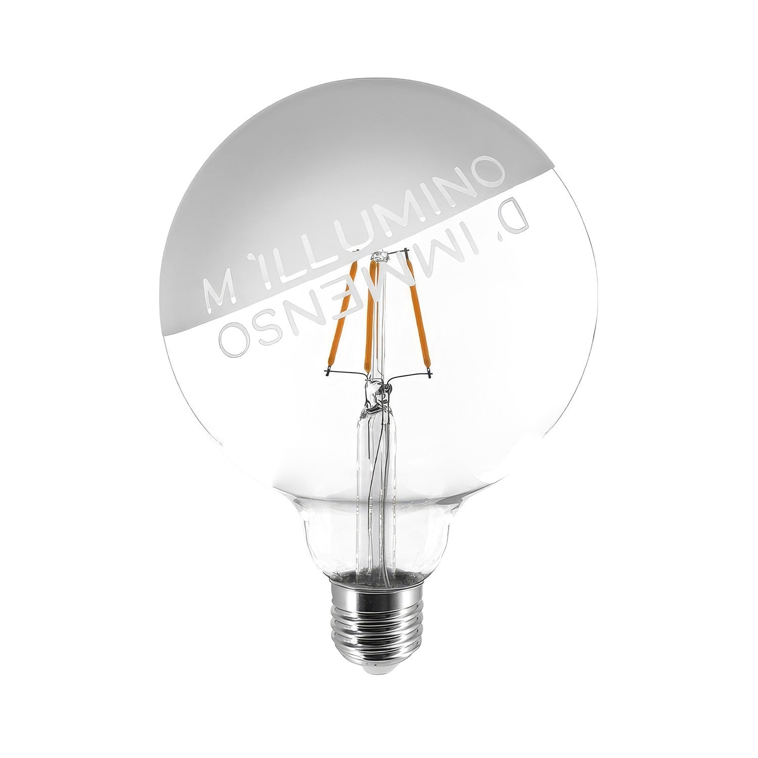 Lampadina LED Tattoo "M'Illumino D'Immenso" G125 4,5W 470Lm E27 2700K Dimmerabile
