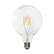 Lampadina LED trasparente B04 Linea 5V Filamento corto Globo G125 1,3W E27 Dimmerabile 2500K