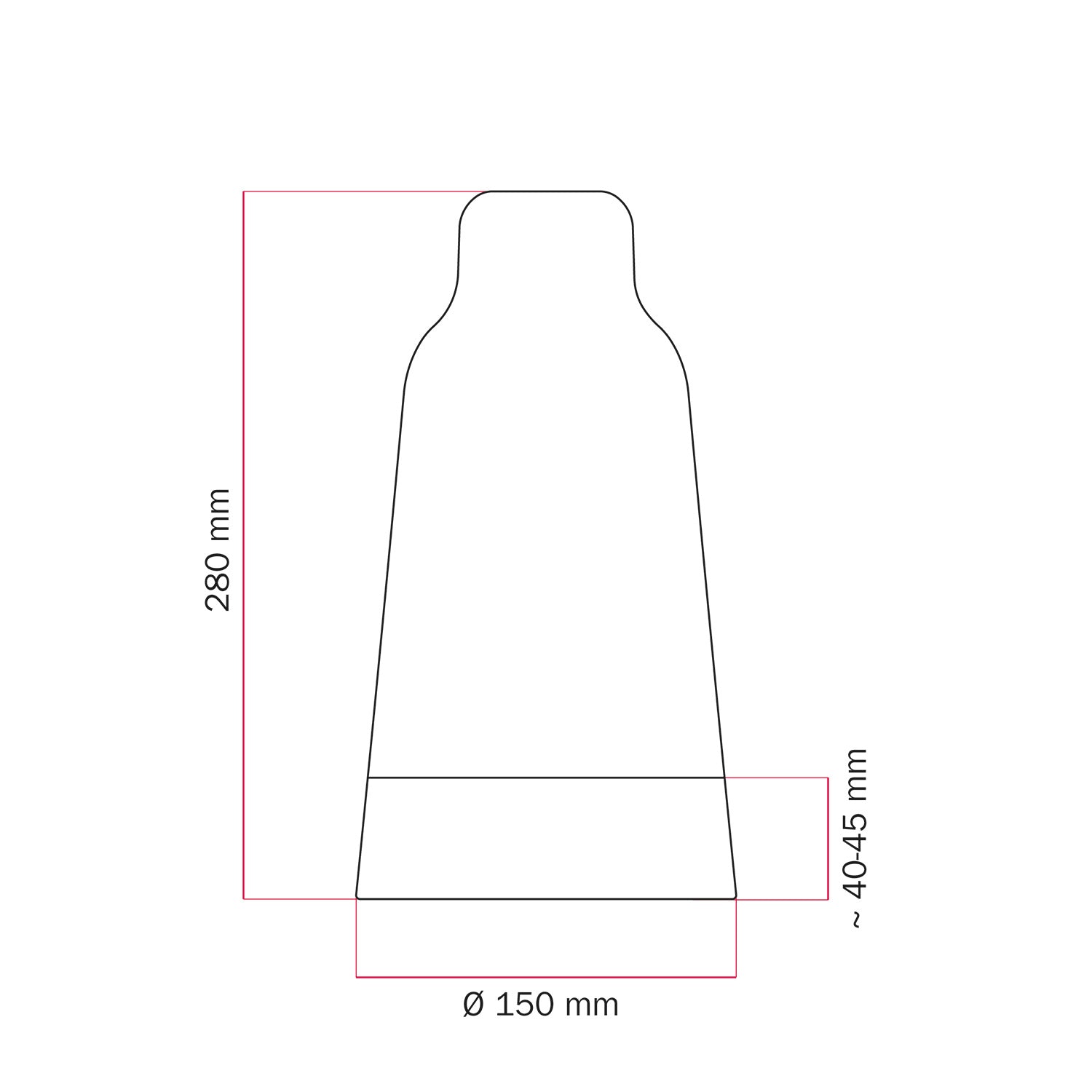 Paralume Bottiglia bicolore in ceramica Bianco e Giallo, collezione Materia - Made in Italy