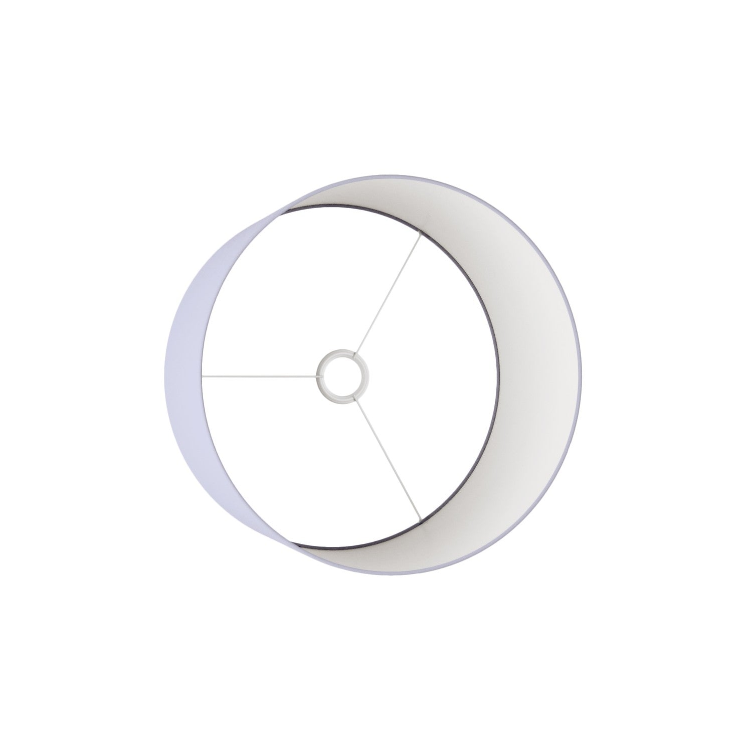 Paralume Cilindro L in tessuto con attacco E27 - Made in Italy - Teletta Lilla