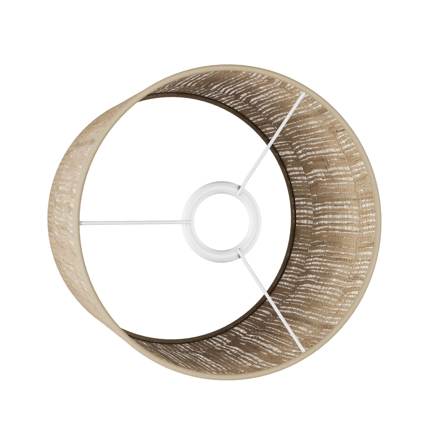 Paralume Cilindro M in tessuto con attacco E27 - Made in Italy - Raphia