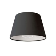 Paralume Impero con attacco E27 per lampada da tavolo o applique - Made in Italy - Teletta antracite