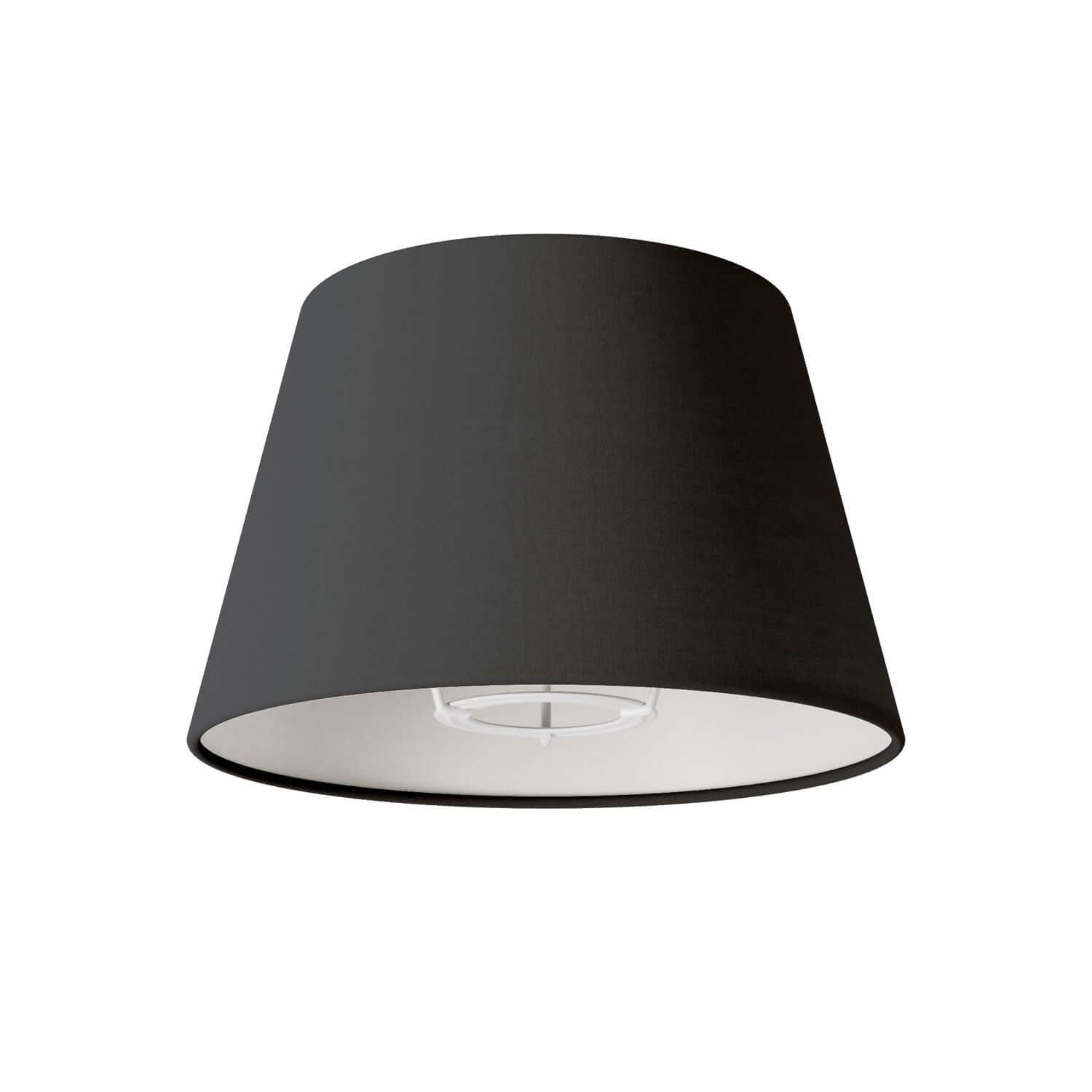 Paralume Impero con attacco E27 per lampada da tavolo o applique - Made in Italy - Teletta antracite