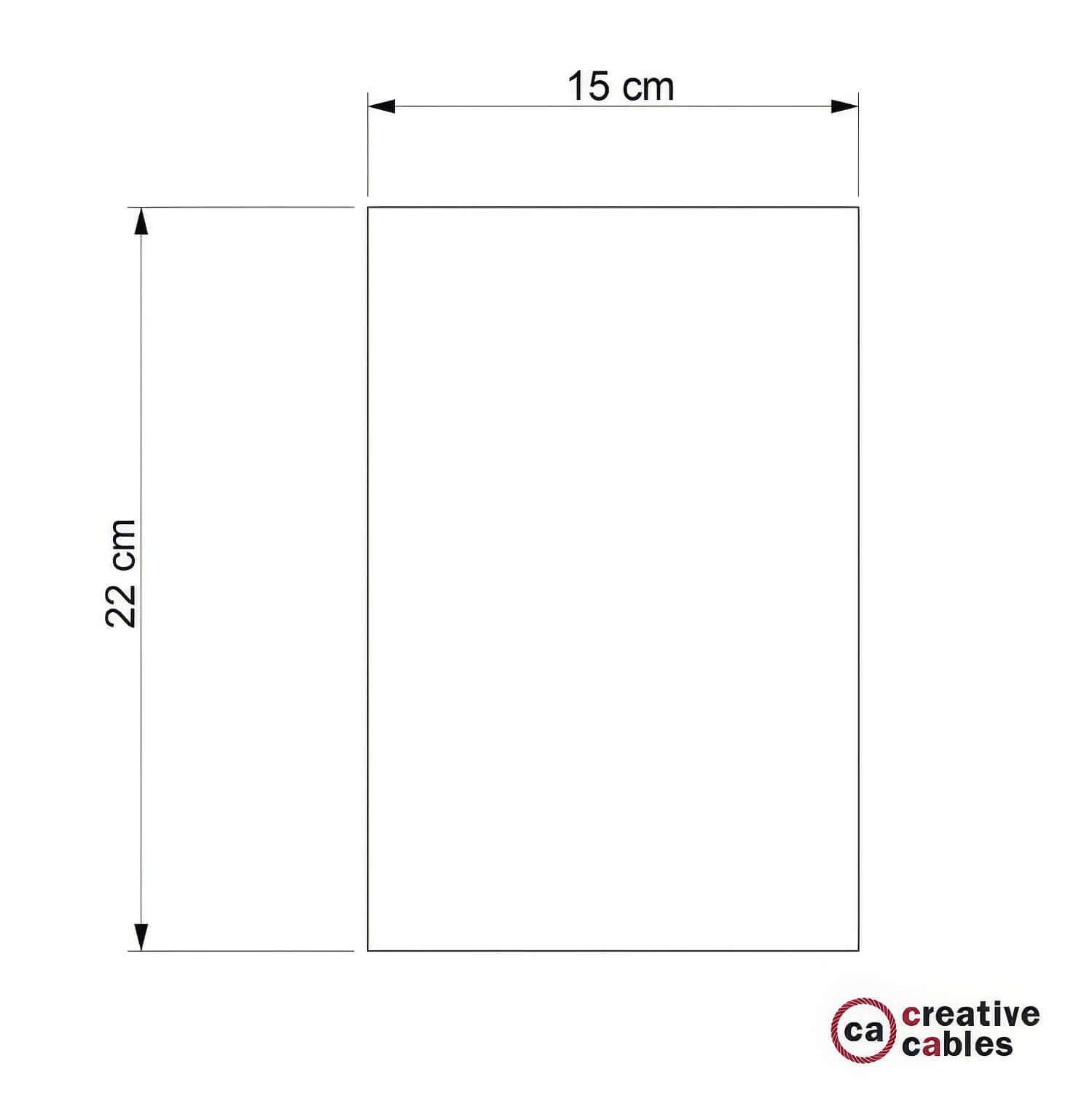 Paralume in cemento Cubo per lampada a sospensione, completo di serracavo e portalampada E27 - Cemento chiaro