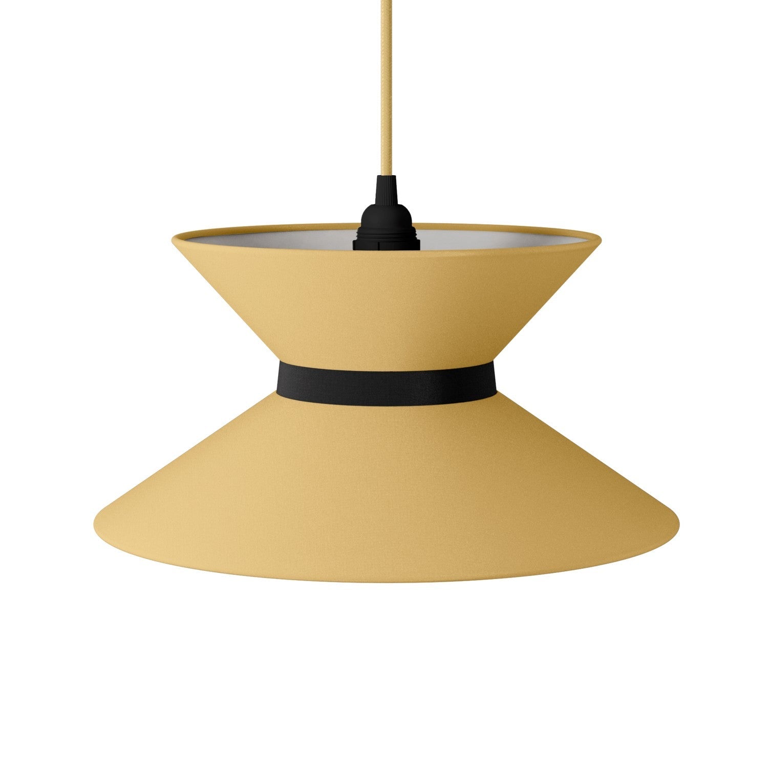 Paralume in tessuto Clessidra Arenal oro - Made in Italy Teletta antracite