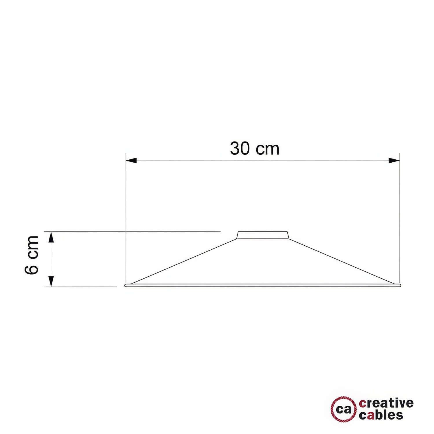 Paralume Swing in metallo smaltato per portalampada E27 - Mostarda