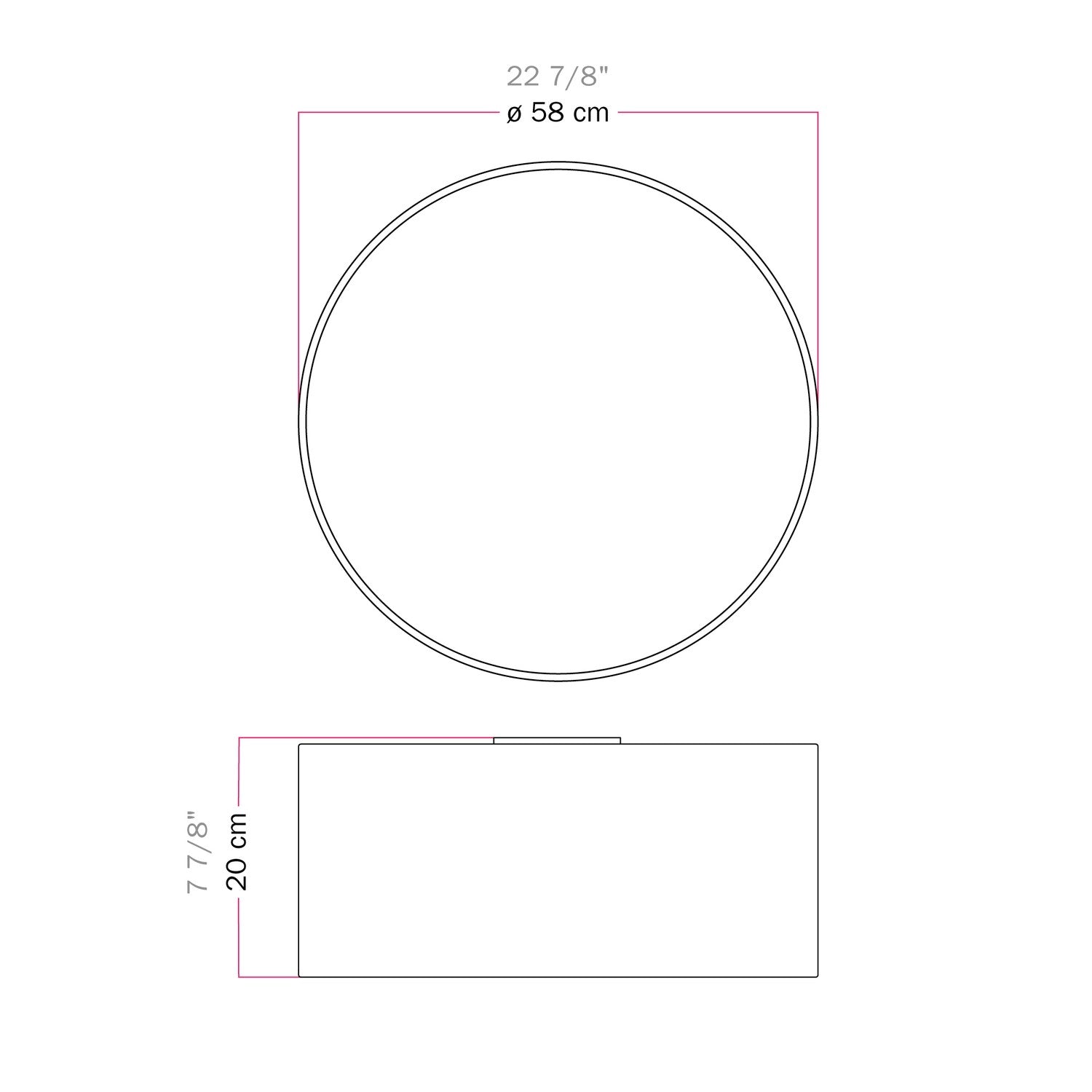 Plafoniera in tessuto Large - Made in Italy - Lana Aragosta