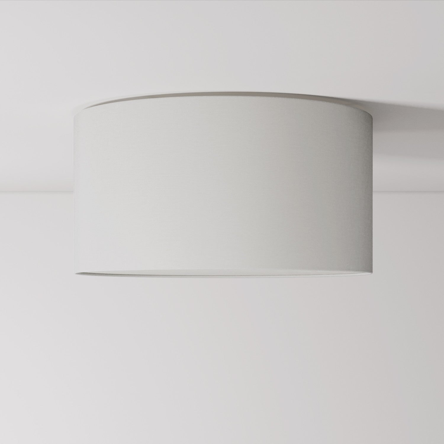 Plafoniera in tessuto Medium Lino crudo - Made in Italy