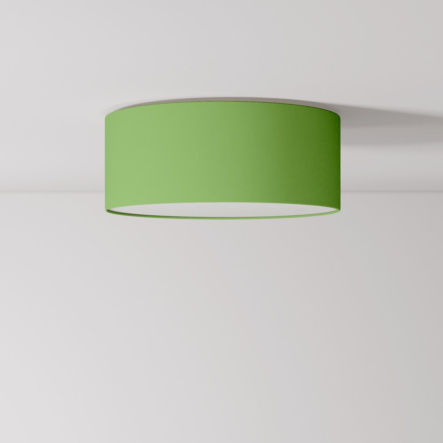 Plafoniera in tessuto Small - Made in Italy- Cinette Verde Pistacchio