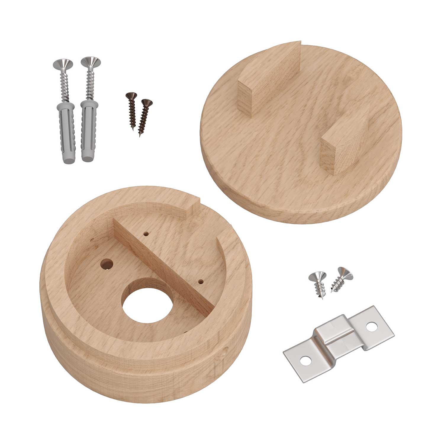 Rosone in legno per cavo per catenaria e sistema Filé. Made in Italy - Neutro