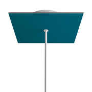 Rosone Rose-One quadrato, 200 mm con 1 foro e 4 fori laterali - Petrolio Bianco