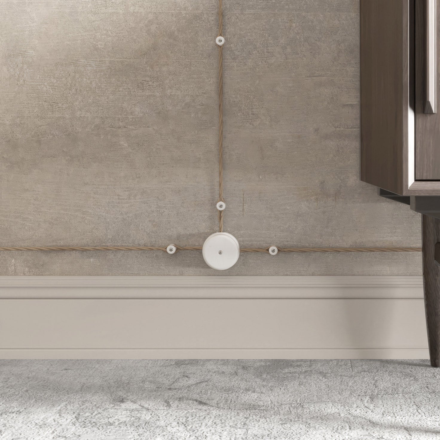 Scatola di derivazione in porcellana - Bianco